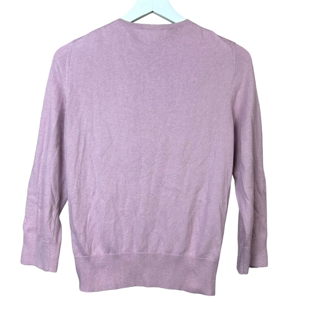 Michael Michael Kors Lavender Zip Cardigan Sweater Women Sz L - Picture 3 of 5